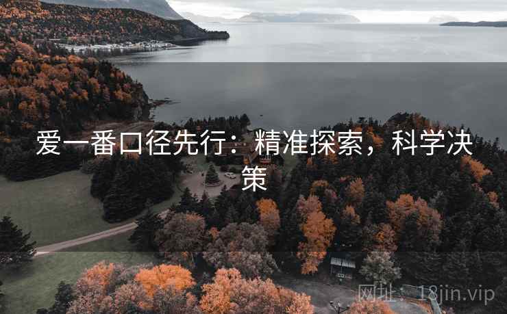 爱一番口径先行：精准探索，科学决策