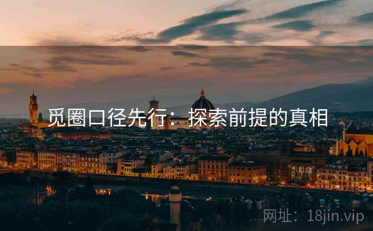 觅圈口径先行：探索前提的真相