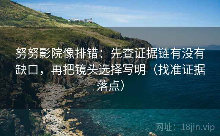 努努影院像排错:先查证据链有没有缺口,再把镜头选择写明(找准证据落点)